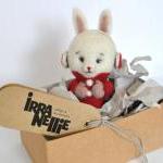Needle Felted Bunny, Cute, Toy, Gift, Winter